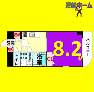 プランドール城見通【3階】の間取り
