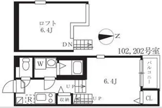 トレノハウス【2階】の間取り