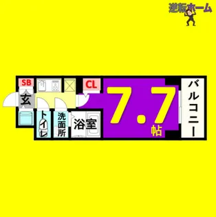 S-RESIDENCE葵【10階】の間取り