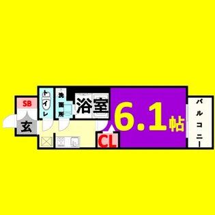 1Kの間取り画像