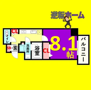プロシード吹上【205号室】の間取り