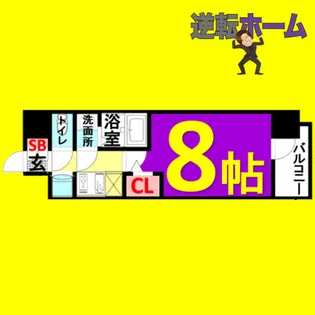 エスリード栄イーストスクエア【6階】の間取り