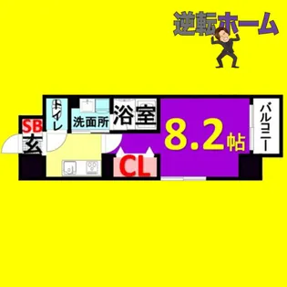 エルスタンザ千代田【6階】の間取り