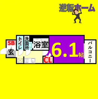1Kの間取り画像