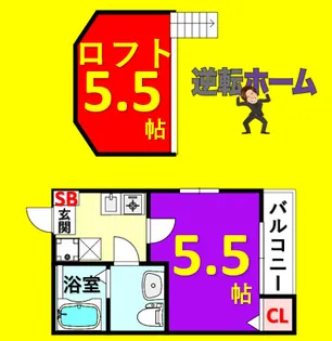 マンダリン【201号室】の間取り