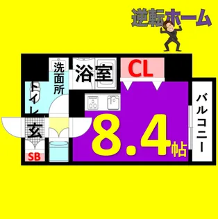 プリヴィアーレ金山【4階】の間取り