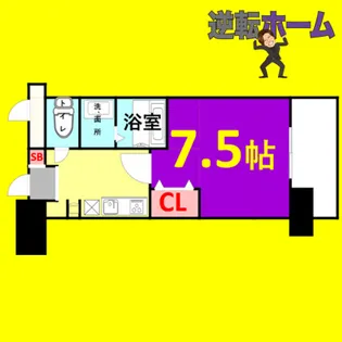 グランカーサ千代田【9階】の間取り