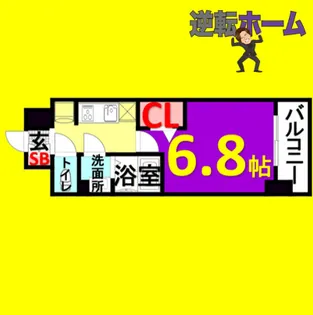 1Kの間取り画像