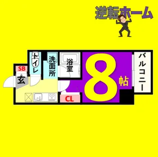 大須レジデンス【5階】の間取り