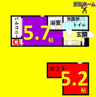 トリオネア千種【1階】の間取り