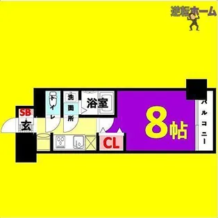 プレサンス新栄町ギャラント【2階】の間取り