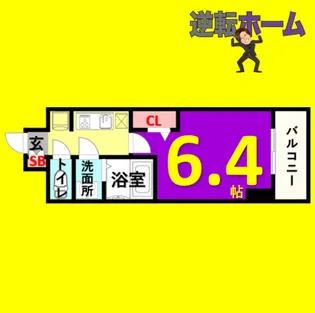アステリ鶴舞テーセラ【2階】の間取り