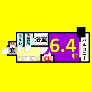 ディアレイシャス上前津【3階】の間取り