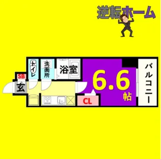 プレサンス大須観音ビザリア【11階】の間取り