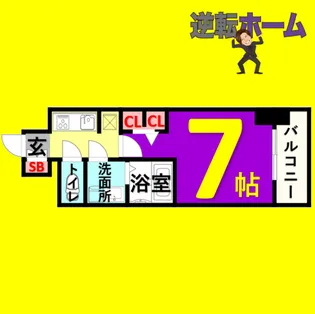 S-RESIDENCE金山三丁目【10階】の間取り