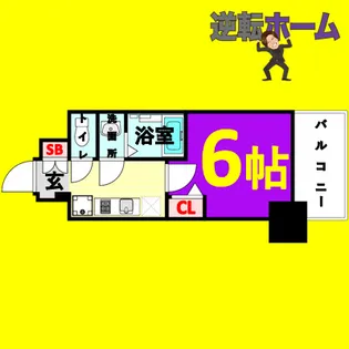 メイクスアート上前津Ⅵ【7階】の間取り