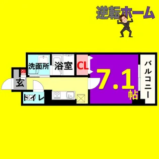 サクシード大曽根【6階】の間取り