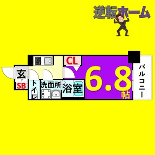 メイクス熱田大宝【9階】の間取り