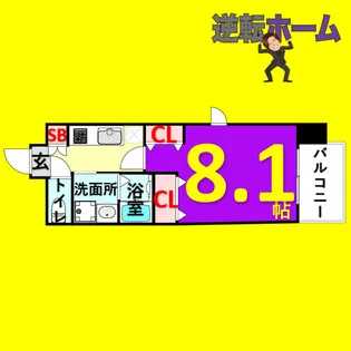 パルティール神宮南【3階】の間取り