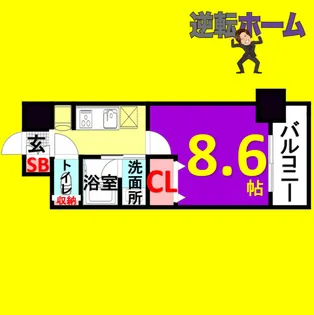 1Kの間取り画像