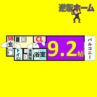 1Kの間取り画像