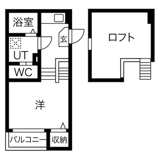 ネオメゾナ津賀田【1階】の間取り