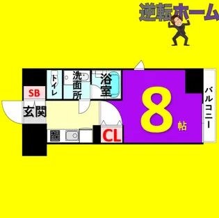 愛知県名古屋市熱田区新尾頭1丁目【マンション】の間取り