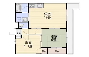 妙マンション【203号室】の間取り