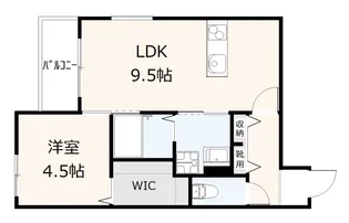 AsuMaison長束【1階】の間取り