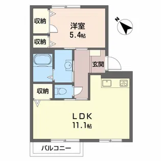 フレグランス長束 B棟【2階】の間取り