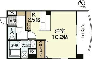 Bell紅菱山本Stage【0305号室】の間取り