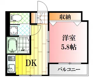 サニープレイス牛田新町【3階】の間取り