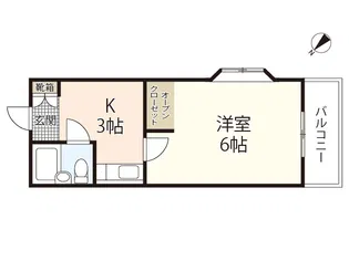 シャンテ長束【4階】の間取り