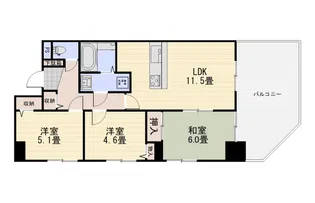 大宮ロジュマン【8階】の間取り