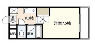 LUSSO祇園【1階】の間取り