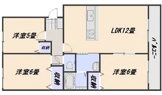 プランドール【3階】の間取り