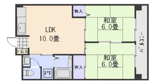 コーポ・カワチ【2階】の間取り