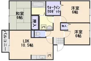 ファミール山田【1階】の間取り