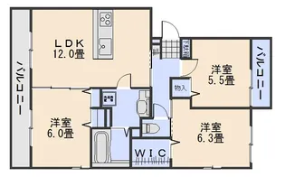 セジュールIII【3階】の間取り