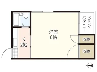 コーポオカモト【2階】の間取り