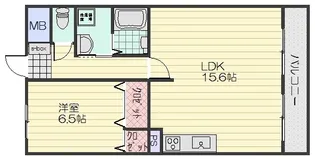 エスペランサ大町【1階】の間取り