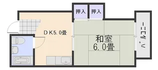コーポ福島【3階】の間取り