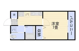 広島県広島市安佐南区西原2丁目【アパート】の間取り