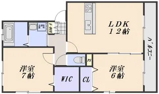 ベルデュール【2階】の間取り
