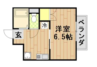 チェリス伴【1階】の間取り