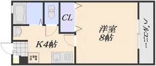 ファミーユ祇園【2階】の間取り