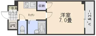 1Kの間取り画像
