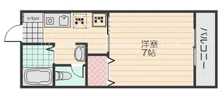 ハイム上安【1階】の間取り