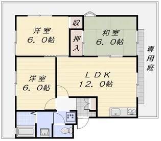 メイハイム A【1階】の間取り