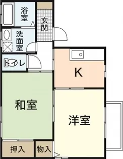 弥生荘【1階】の間取り